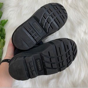 Sorel | All Black Kids Snow Boots Winter Size 12